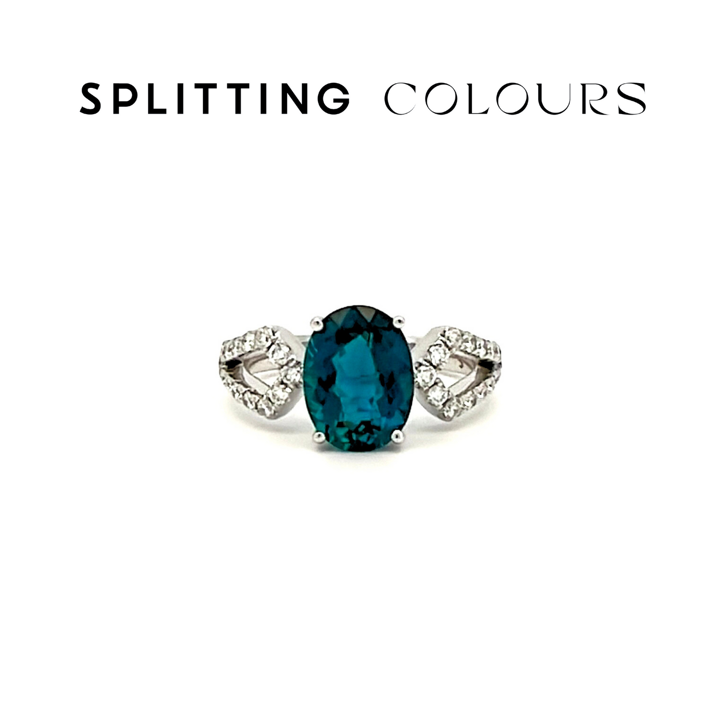 The Mono Ring - 1.69ct Peacock Blue Tourmaline