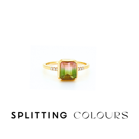The Fusion Ring - 1.28ct Watermelon Tourmaline