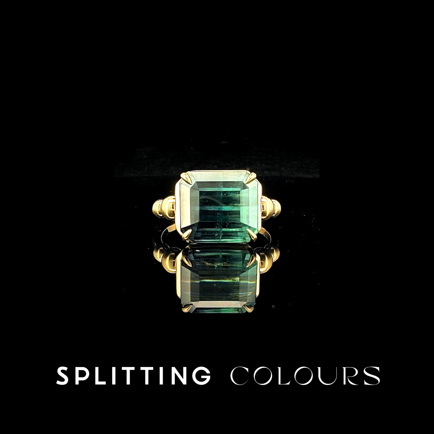 The Fusion Ring - 5.85ct Indicolite Gradient Tourmaline