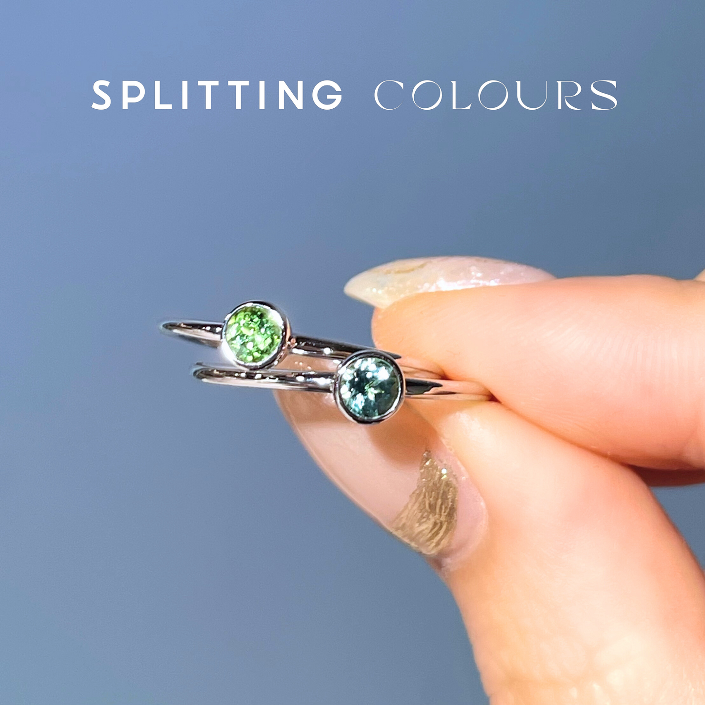 The Twinkle Ring - Pear Green Tourmaline