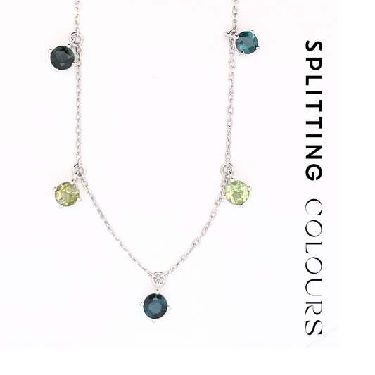 The Twinkle Necklace - Multi-Colour Tourmaline