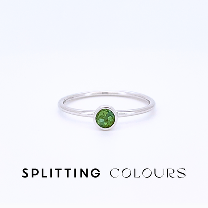 The Twinkle Ring - Pear Green Tourmaline