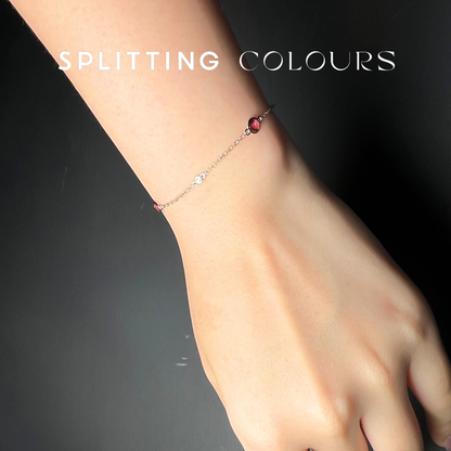 The Twinkle Bracelet with Diamonds - Pink Tourmalines