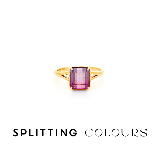 The Fusion Ring - 1.71ct Violet & Pink Tourmaline