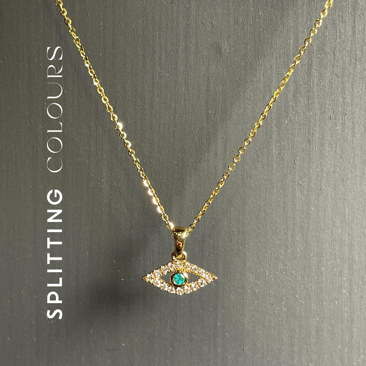 The Mono Pendant - Brazilian Paraiba 'Evil Eye' with Diamonds