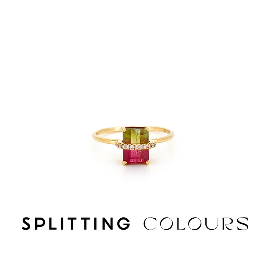 The Traverse Ring - 1.11ct Watermelon Tourmaline