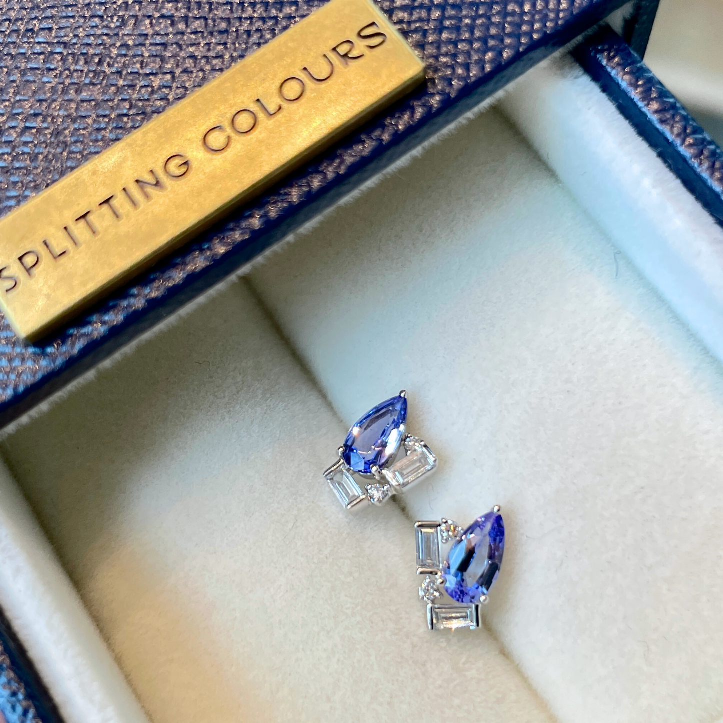 Beyond Tourmalines - 0.85ct Purple Tanzanite Earrings