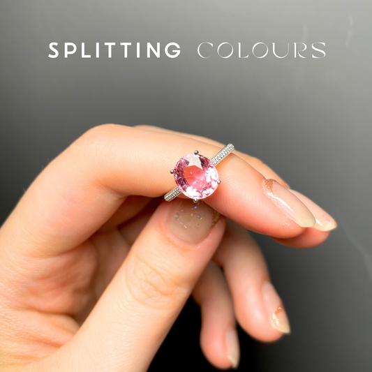 The Mono Ring - 2.65ct Sweet Pink Tourmaline with Diamonds