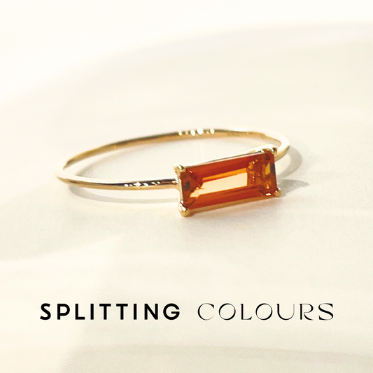 The Petite Ring – 0.42ct Fanta Orange Tourmaline