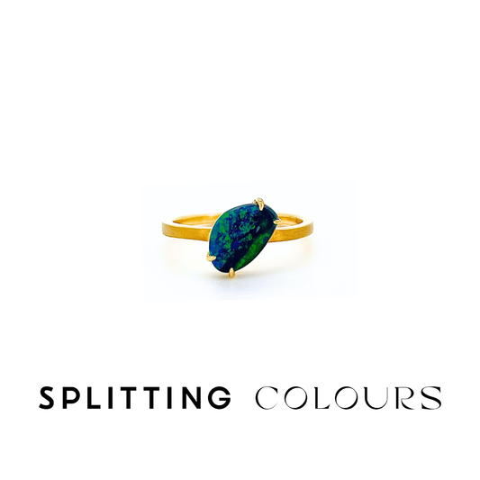 Beyond Tourmalines - 0.78ct Australian Black Opal Ring