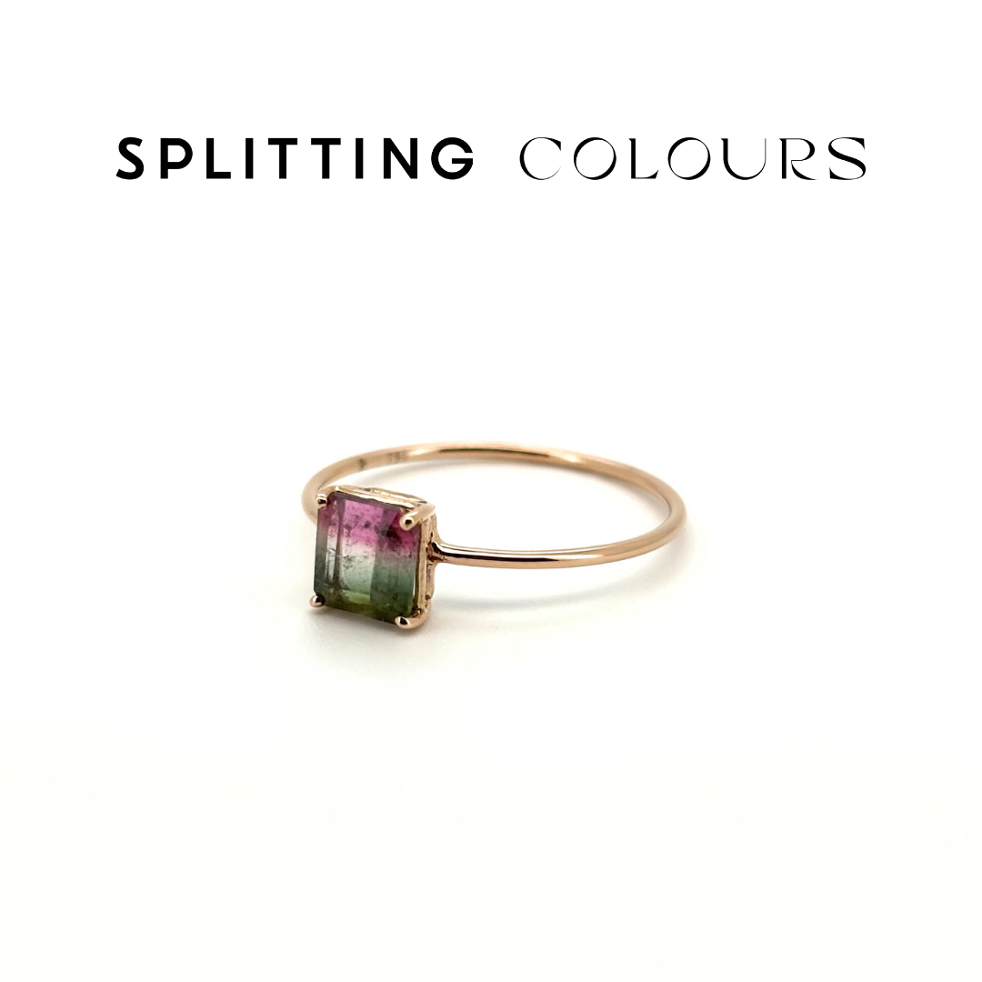 The Petite Ring - 0.75ct Watermelon Tourmaline