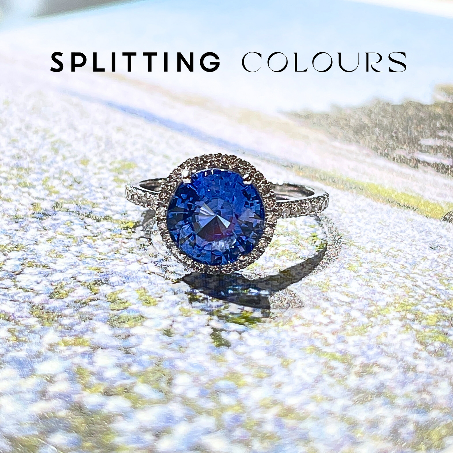 Beyond Tourmalines - 2.63ct Sapphire Ring with Diamonds