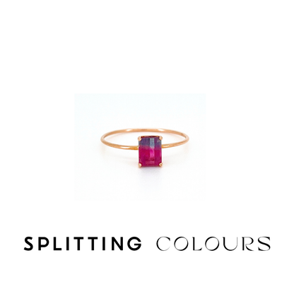 The Petite Ring - 0.58ct Watermelon Tourmaline