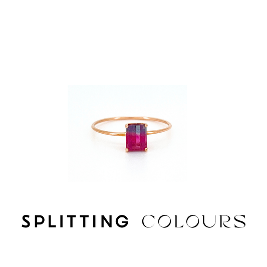 The Petite Ring - 0.58ct Watermelon Tourmaline