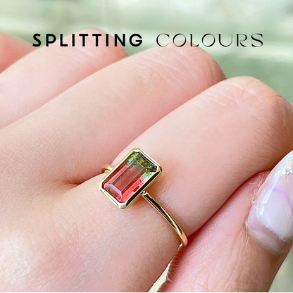 The Fusion Ring - 1.34ct Watermelon Tourmaline