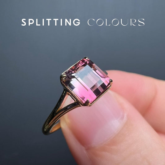 The Fusion Ring - 1.50ct Sweet Pink Gradient Tourmaline