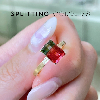 The Classic Ring - 2.16ct Watermelon Tourmaline