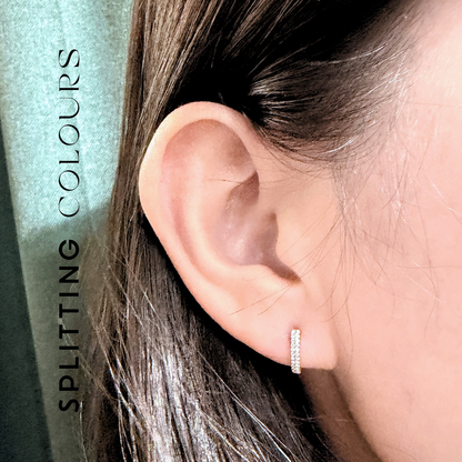 (Pre-Order Available) Beyond Tourmalines - 0.13ct Diamonds Hoop Earrings