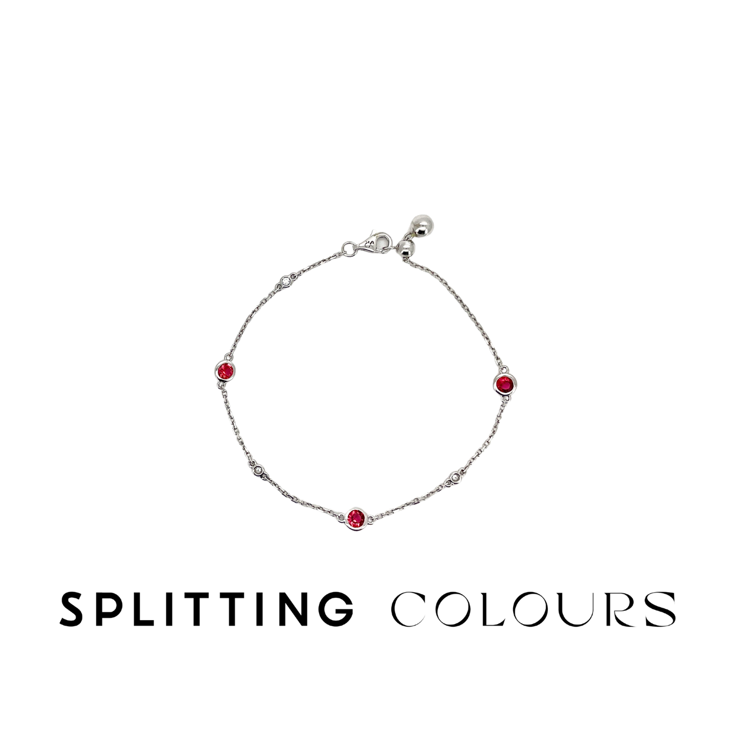 The Twinkle Bracelet with Diamonds - Pink Tourmalines