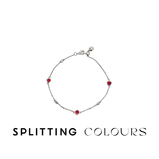 The Twinkle Bracelet with Diamonds - Pink Tourmalines