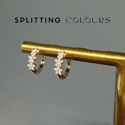 (Pre-Order Available) Beyond Tourmalines - 0.17ct Diamonds Hoop Earrings