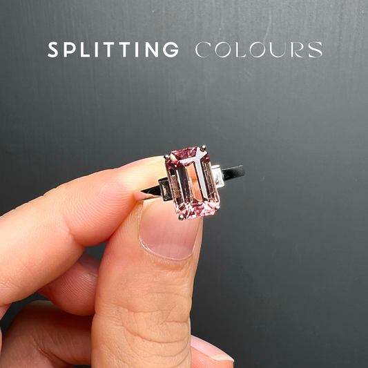 The Fusion Ring - 2.84ct Dusty Rose Gradient Tourmaline