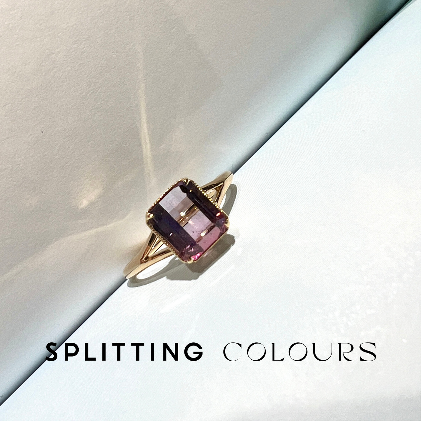 The Fusion Ring - 1.71ct Violet & Pink Tourmaline