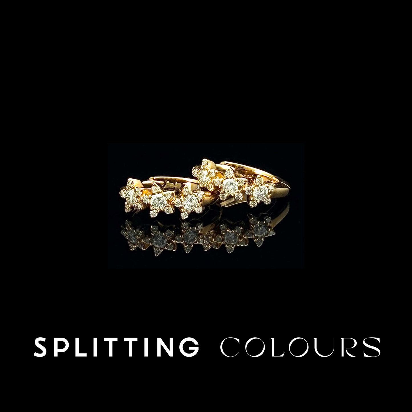 (Pre-Order Available) Beyond Tourmalines - 0.17ct Diamonds Hoop Earrings