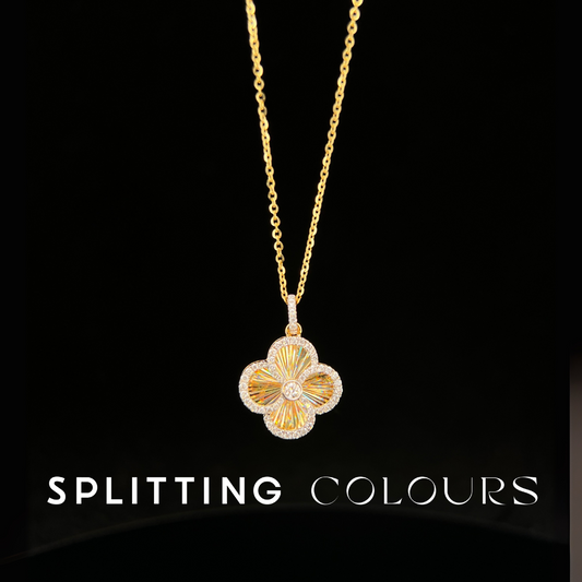 Golden Prism - Bloom Diamonds Pendant