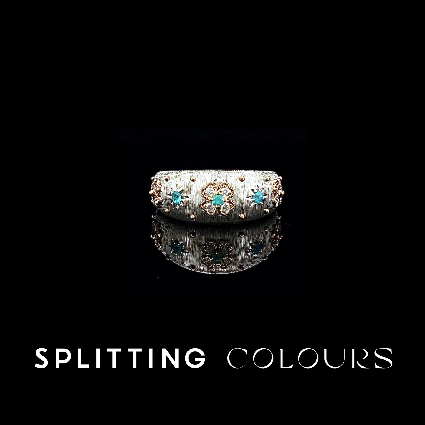 Fine As Fabric - Brazilian Paraiba/Diamonds Ring