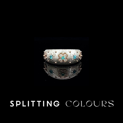 Fine As Fabric - Brazilian Paraiba/Diamonds Ring