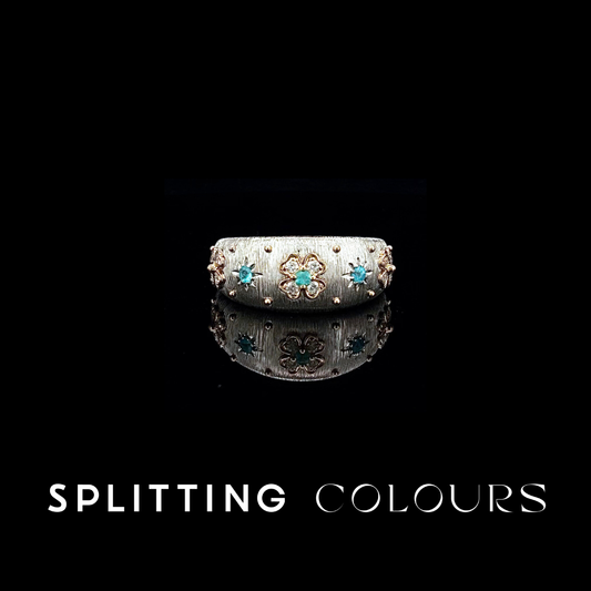 Fine As Fabric - Brazilian Paraiba/Diamonds Ring