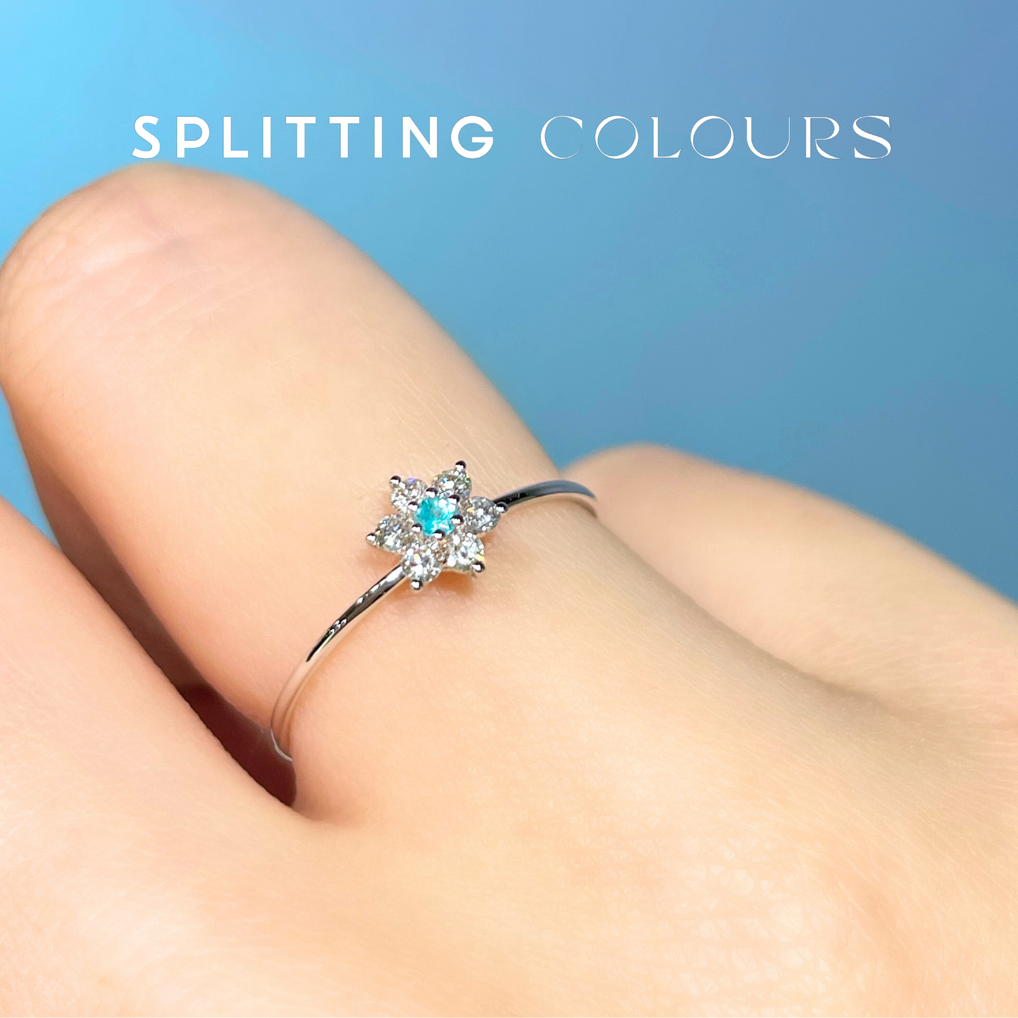 (Pre-Order Available) The Petite Ring - Brazilian Paraiba with Diamonds