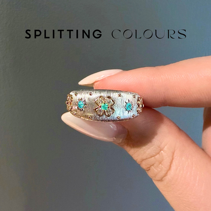Fine As Fabric - Brazilian Paraiba/Diamonds Ring