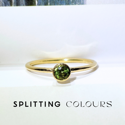 The Twinkle Ring - Green Tourmaline