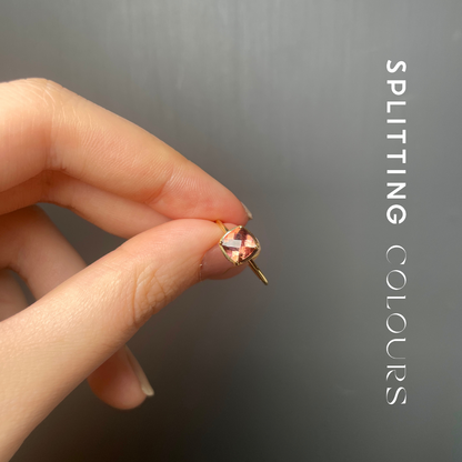 The Mono Stackable Ring - 0.90ct Peachy Pink Tourmaline