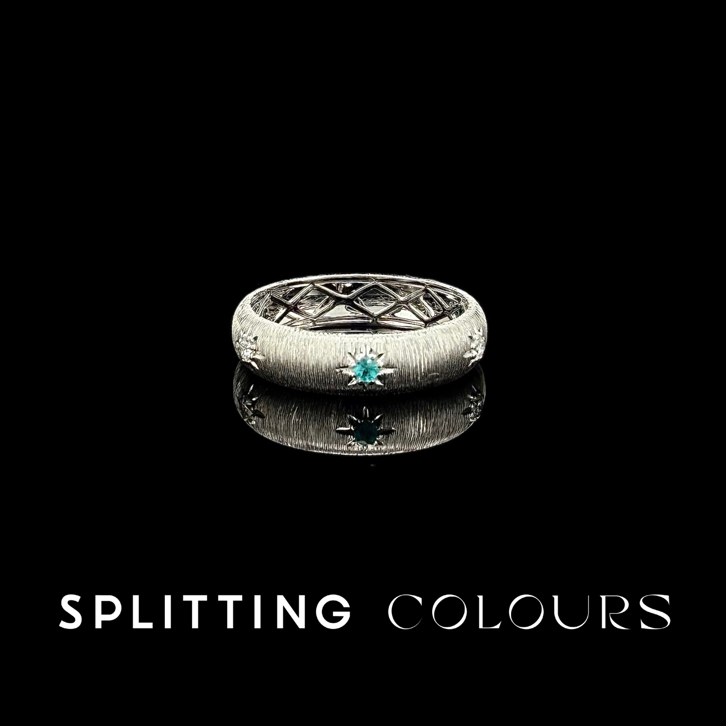 Fine As Fabric - Brazilian Paraiba/Diamonds Ring