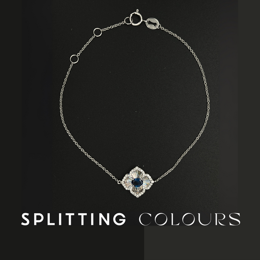 Golden Prism - Blossom Sapphire/ Diamonds Bracelet