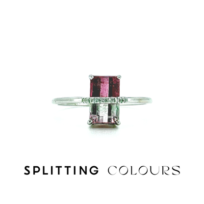 The Traverse Ring - 1.11ct Blossom Pink Gradient Tourmaline