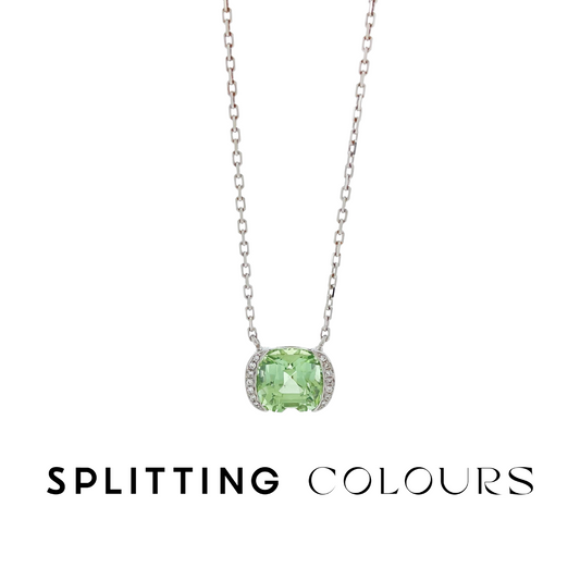 The Bracket Necklace - 2.95ct Mint Green Tourmaline