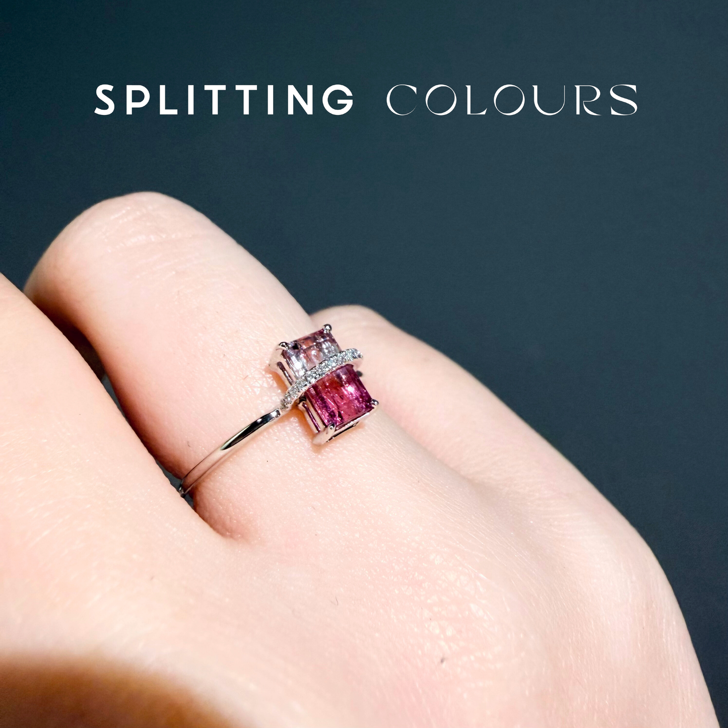 The Traverse Ring - 1.11ct Blossom Pink Gradient Tourmaline