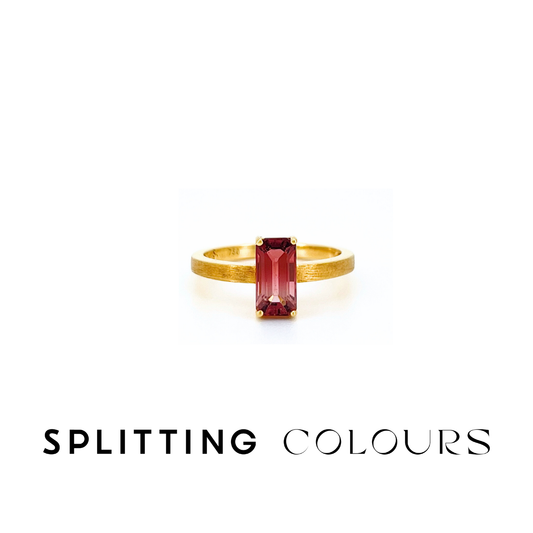 [JAPAN EXCLUSIVE]The Classic Ring - 1.13ct Dusky Rose Gradient Tourmaline