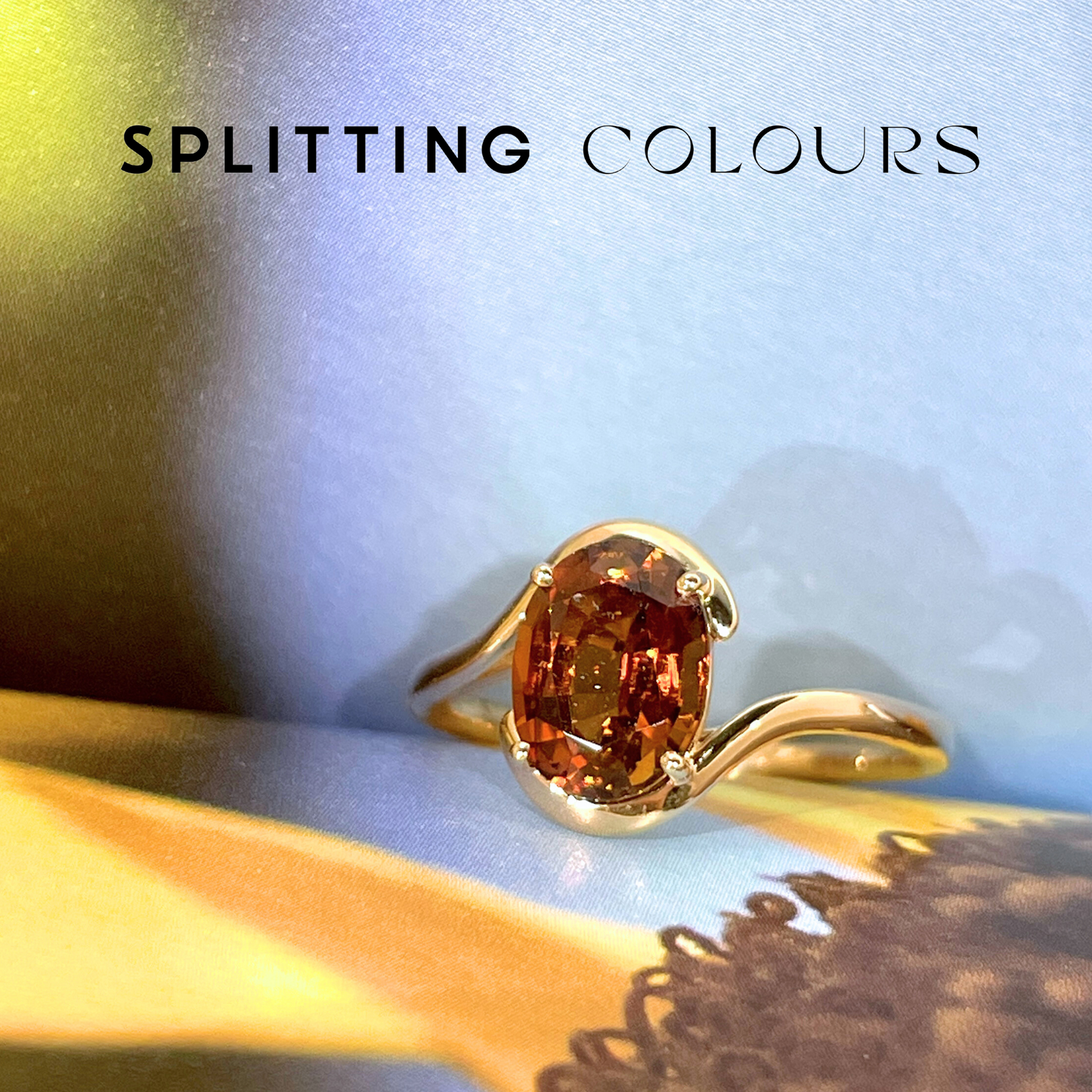 The Bracket Ring - 1.59ct Cider Orange Tourmaline