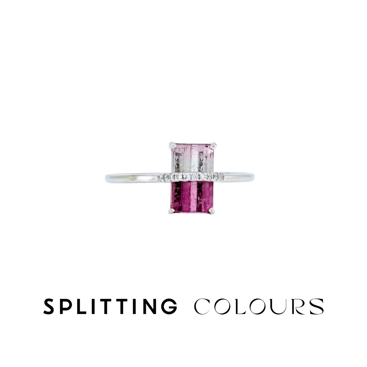 The Traverse Ring - 1.11ct Blossom Pink Gradient Tourmaline