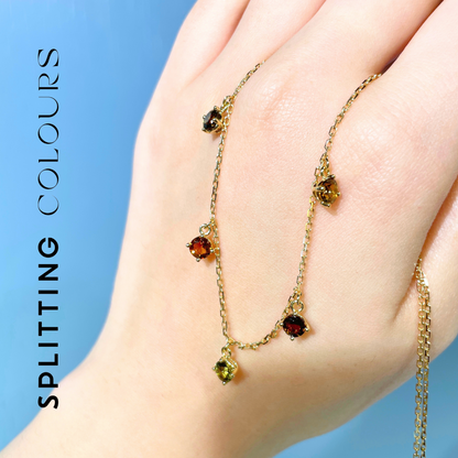 The Twinkle Necklace - Multi-Colour Tourmaline