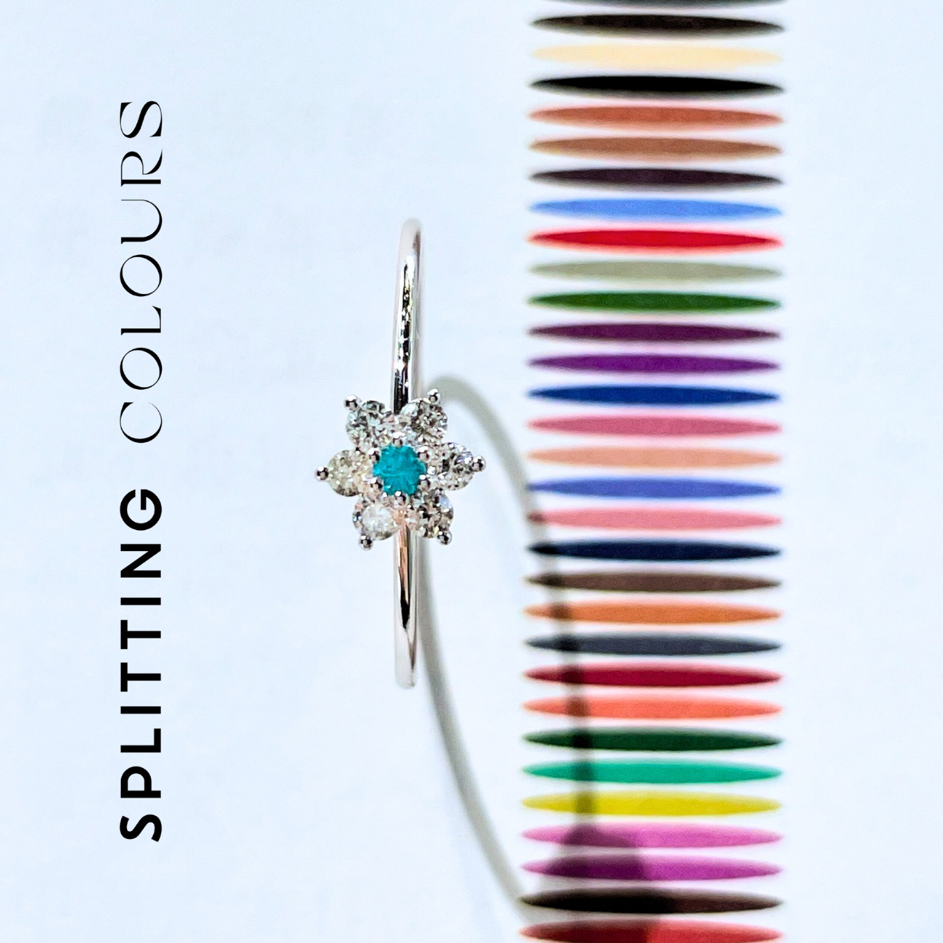 (Pre-Order Available) The Petite Ring - Brazilian Paraiba with Diamonds