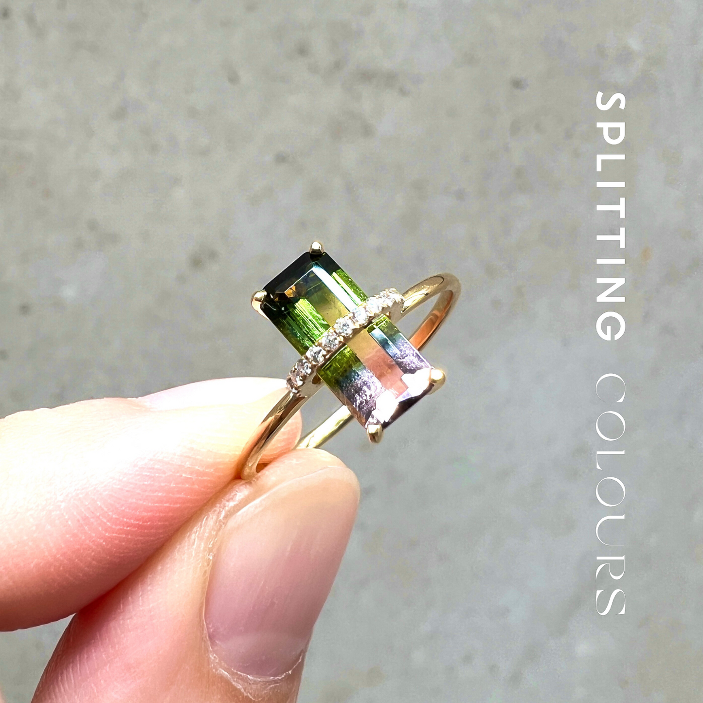 The Traverse Ring - 1.22ct Watermelon Tourmaline