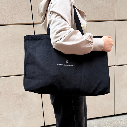 Splitting Colours Slogan Tote Bag