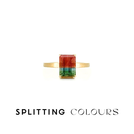 The Classic Ring - 2.10ct Watermelon Tourmaline