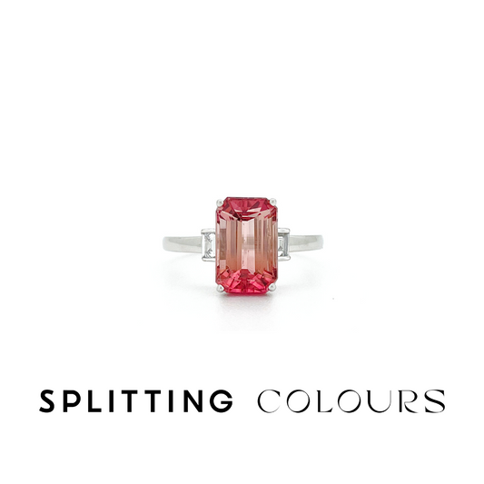 The Fusion Ring - 2.84ct Dusty Rose Gradient Tourmaline